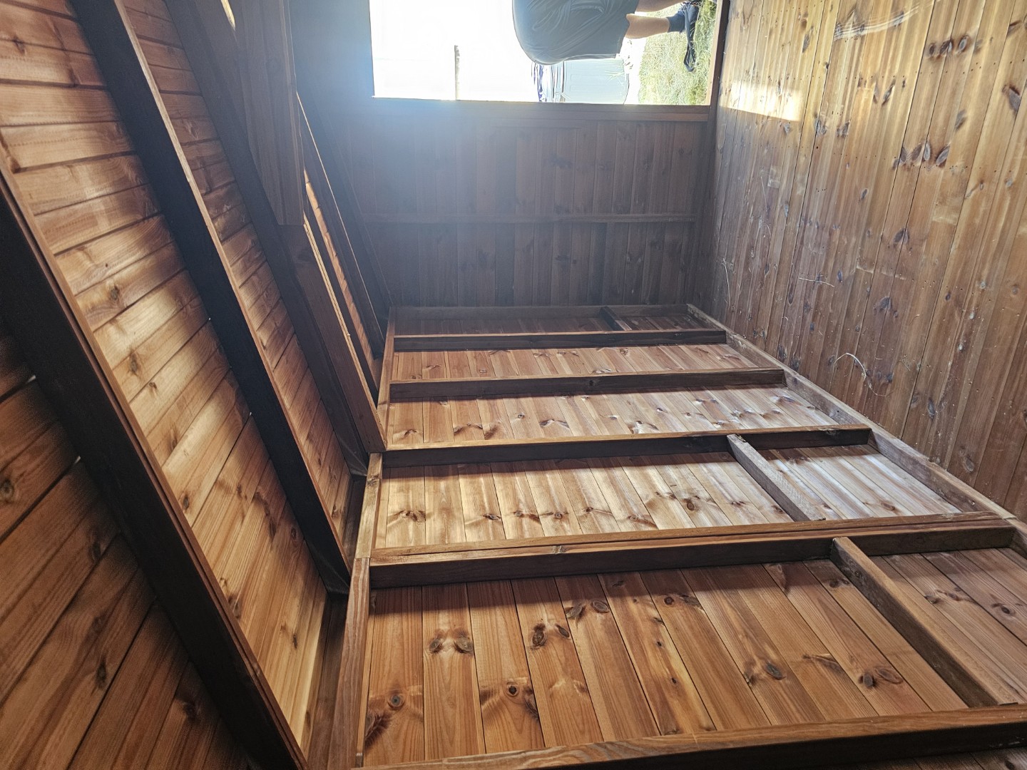 Spacious heavy-duty timber interior of the 18 by 10 Beast shed
