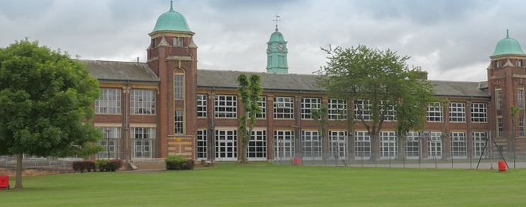 The main historic building and grounds at The Bemrose School