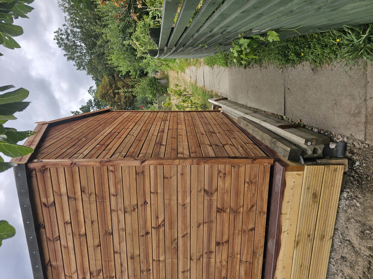 Heavy-duty timber interior of the Oxford allotment shed