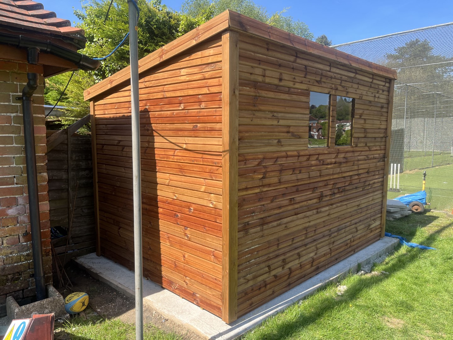 10 by 7 Pent-D Beast shed installed at Caterham School in Surrey