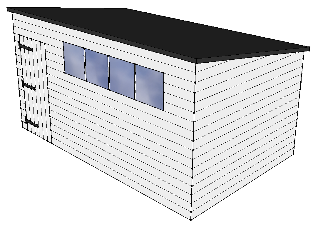 12x8 Pent A layout diagram