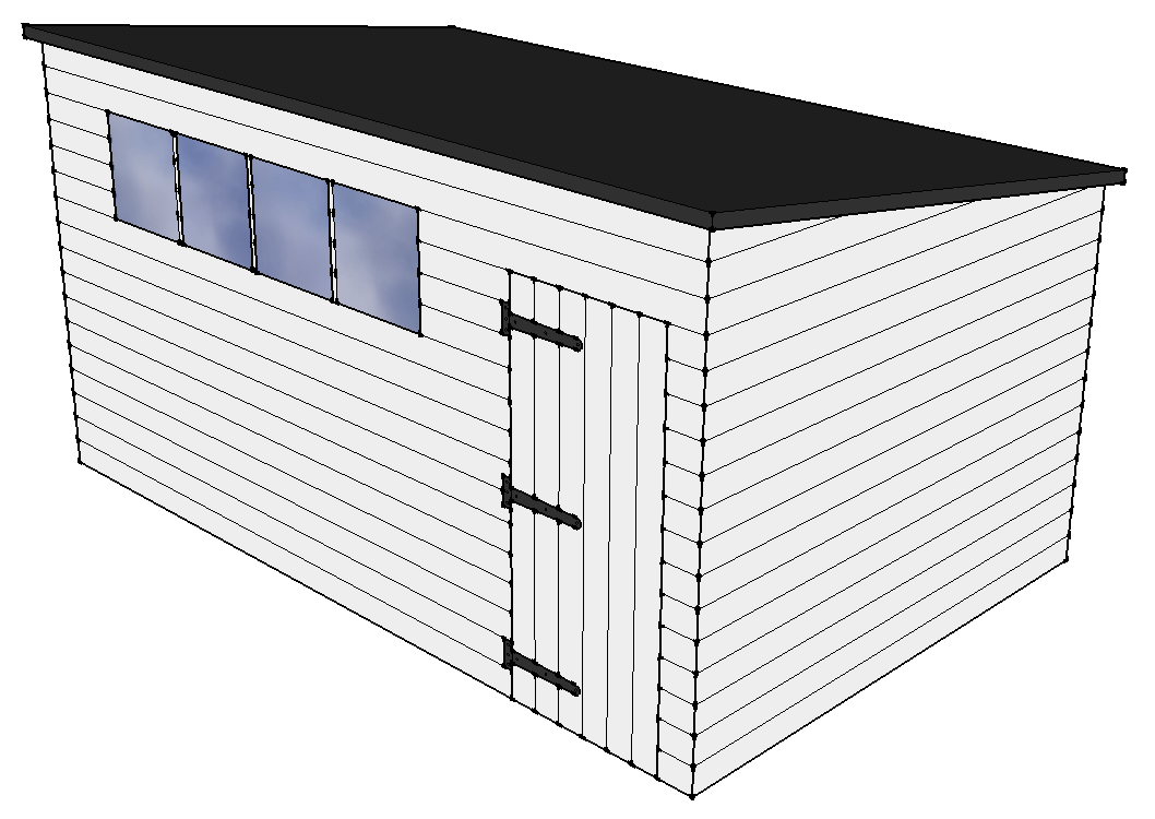 12x8 Pent B layout diagram