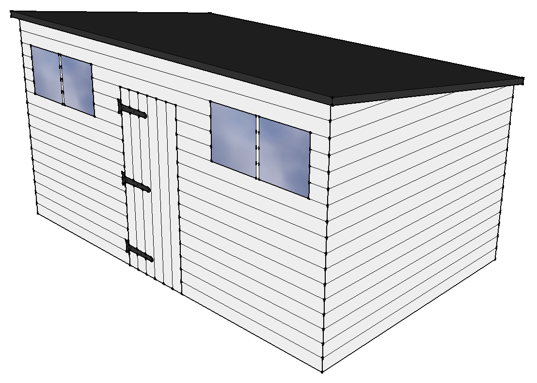 12x8 Pent C layout diagram