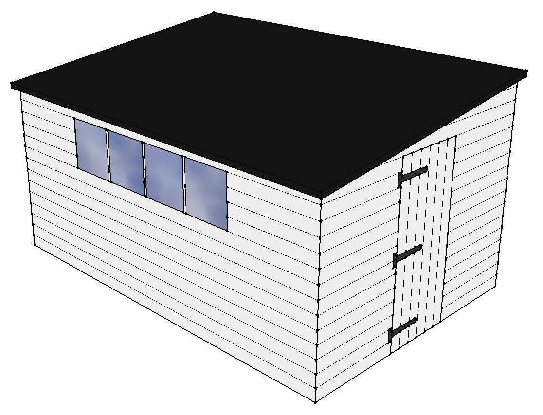 12x8 Pent F layout diagram