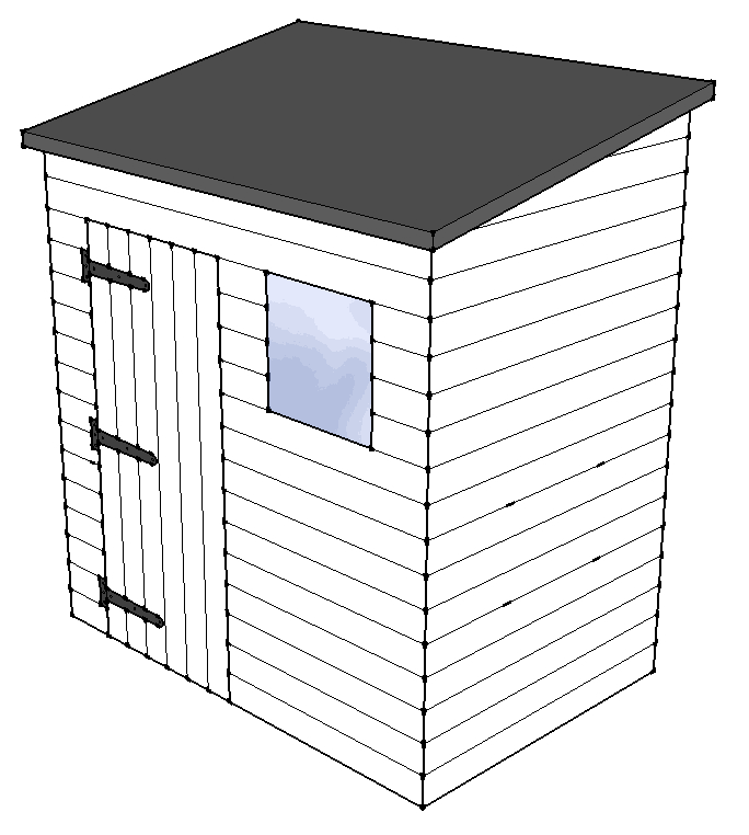 6x4 Pent H layout diagram