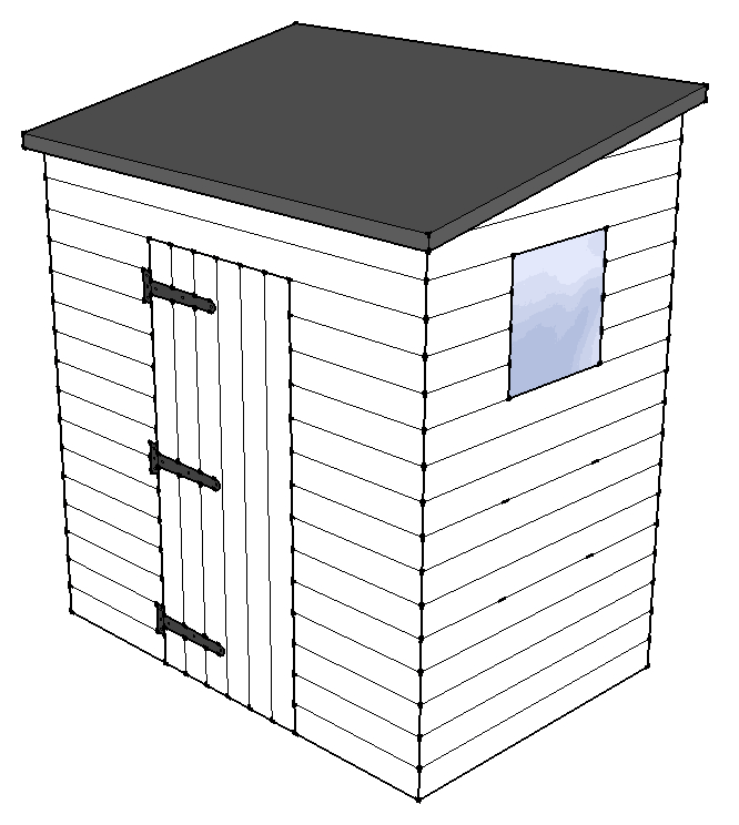 6x4 Pent J layout diagram