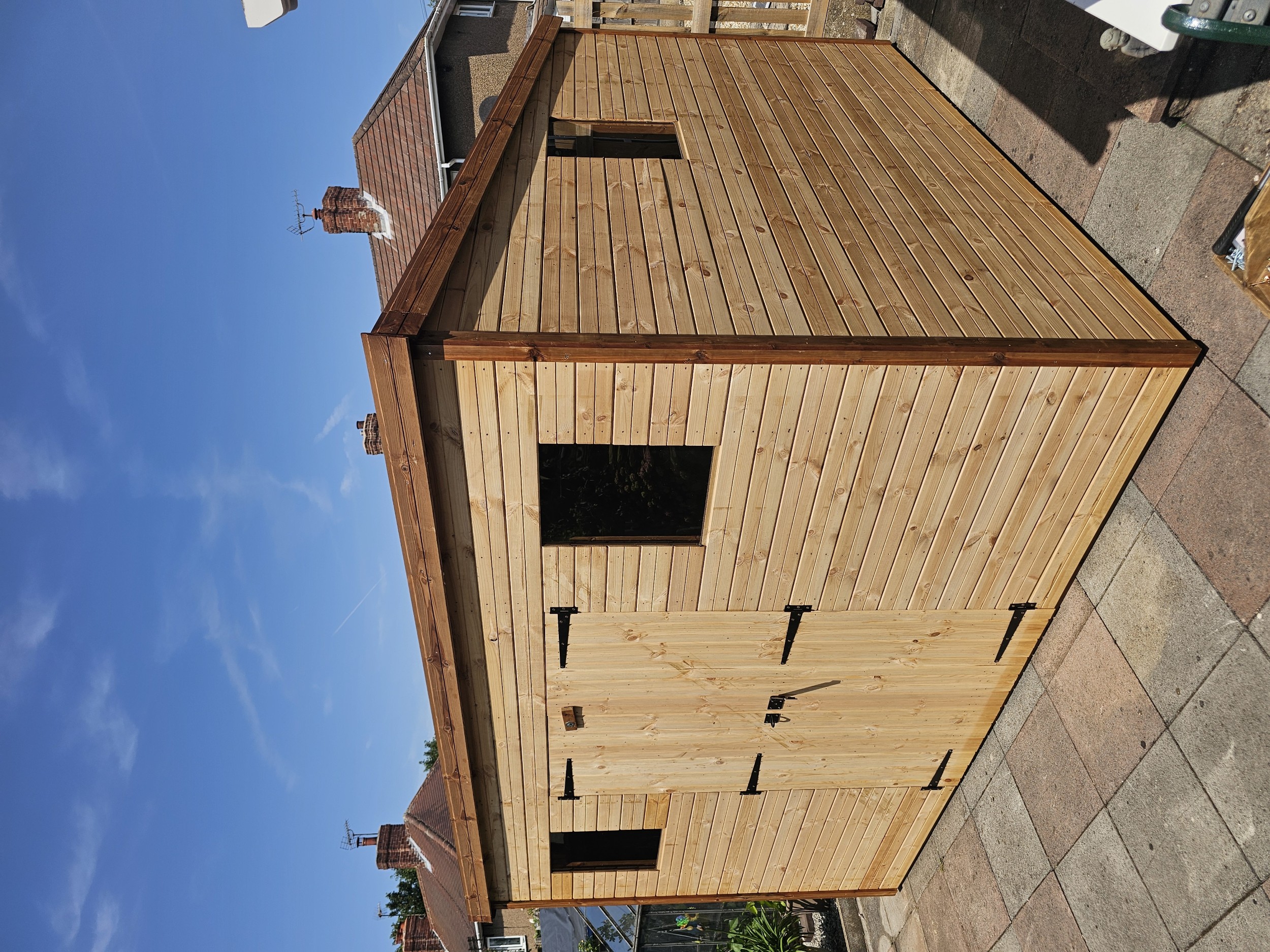 Standard shed timber cladding