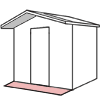 Summer-style extension with flooring diagram
