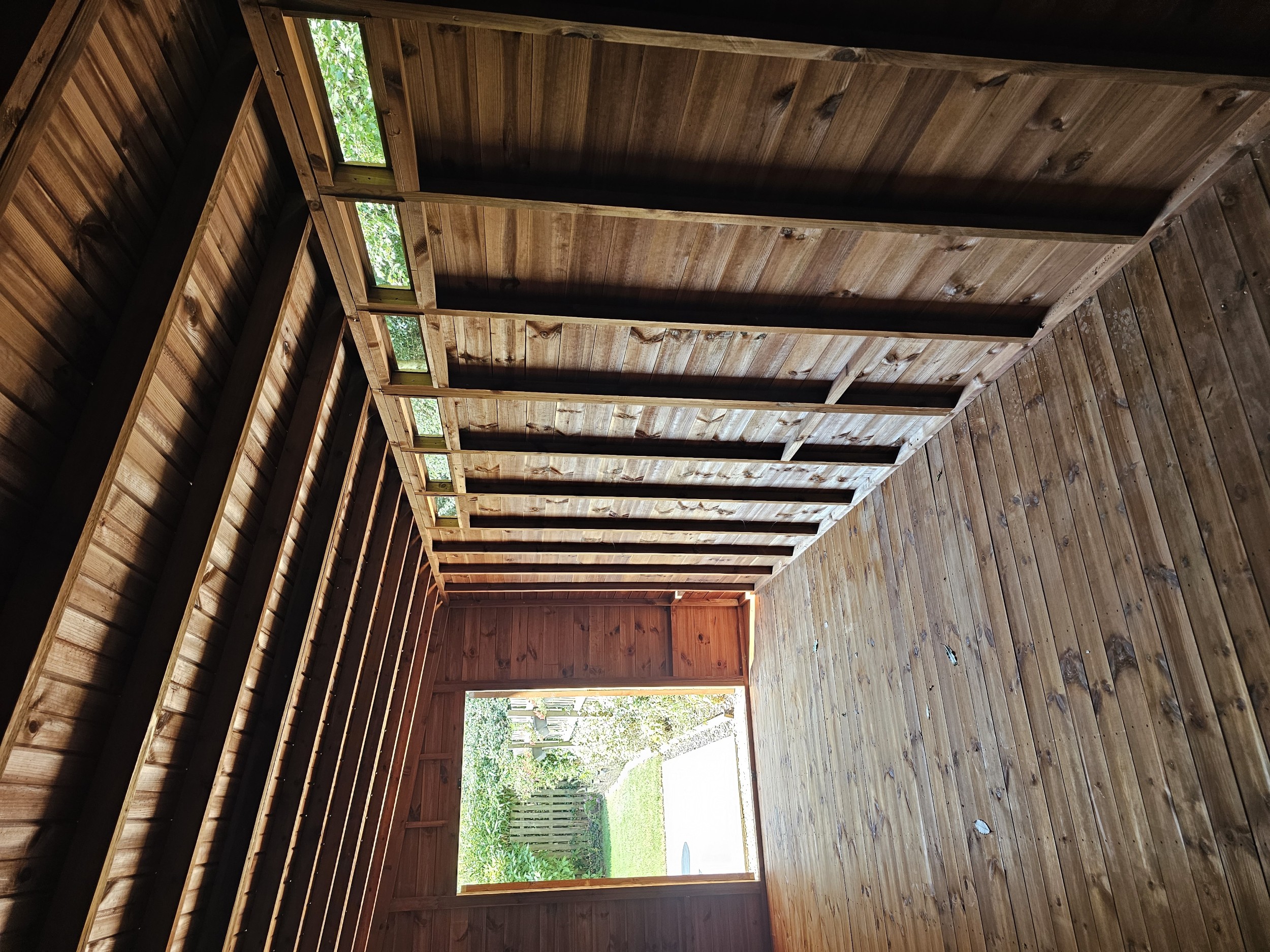 22x8 Pent f with three extra height boards