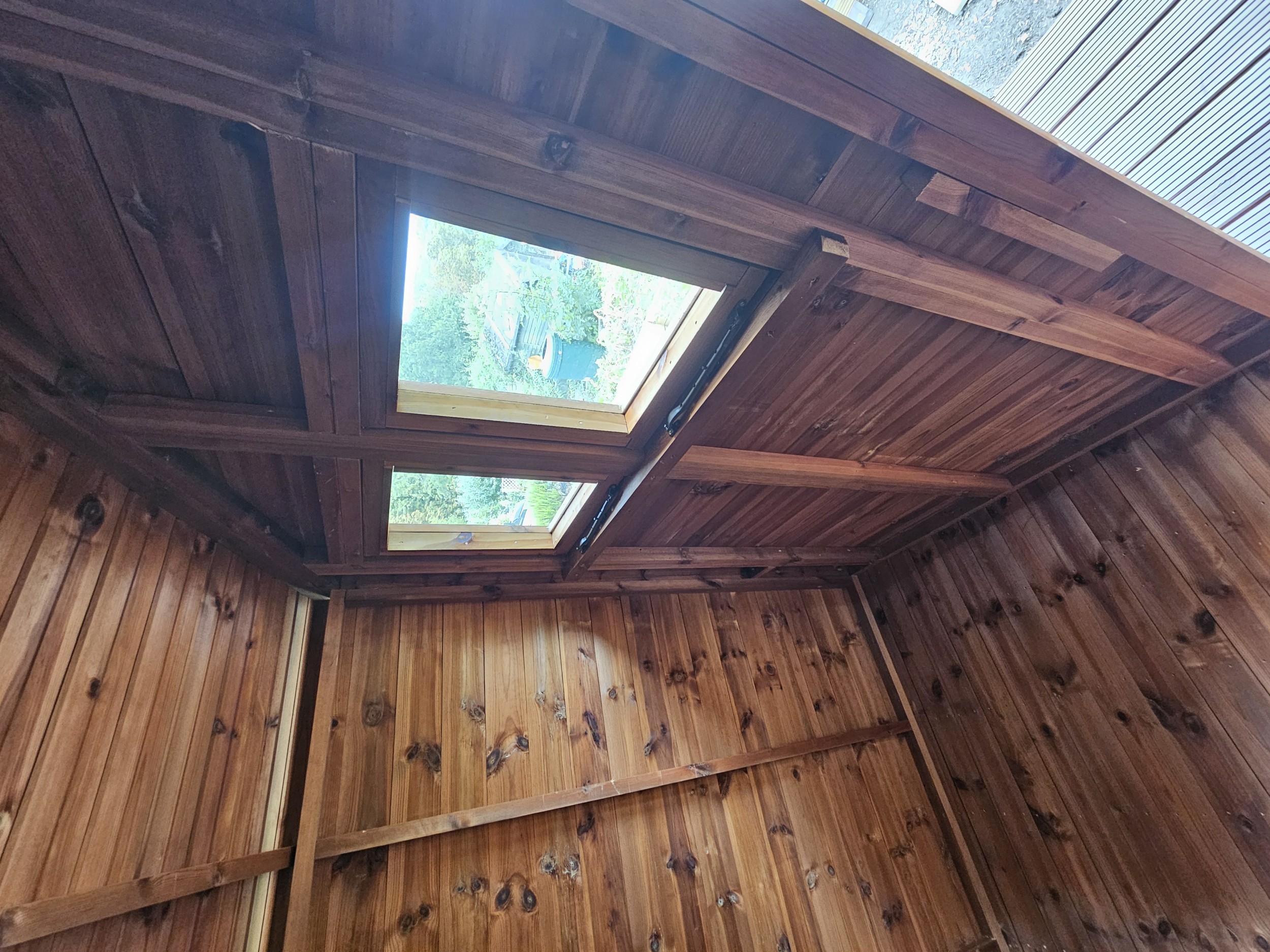 Internal view of an opening standard window