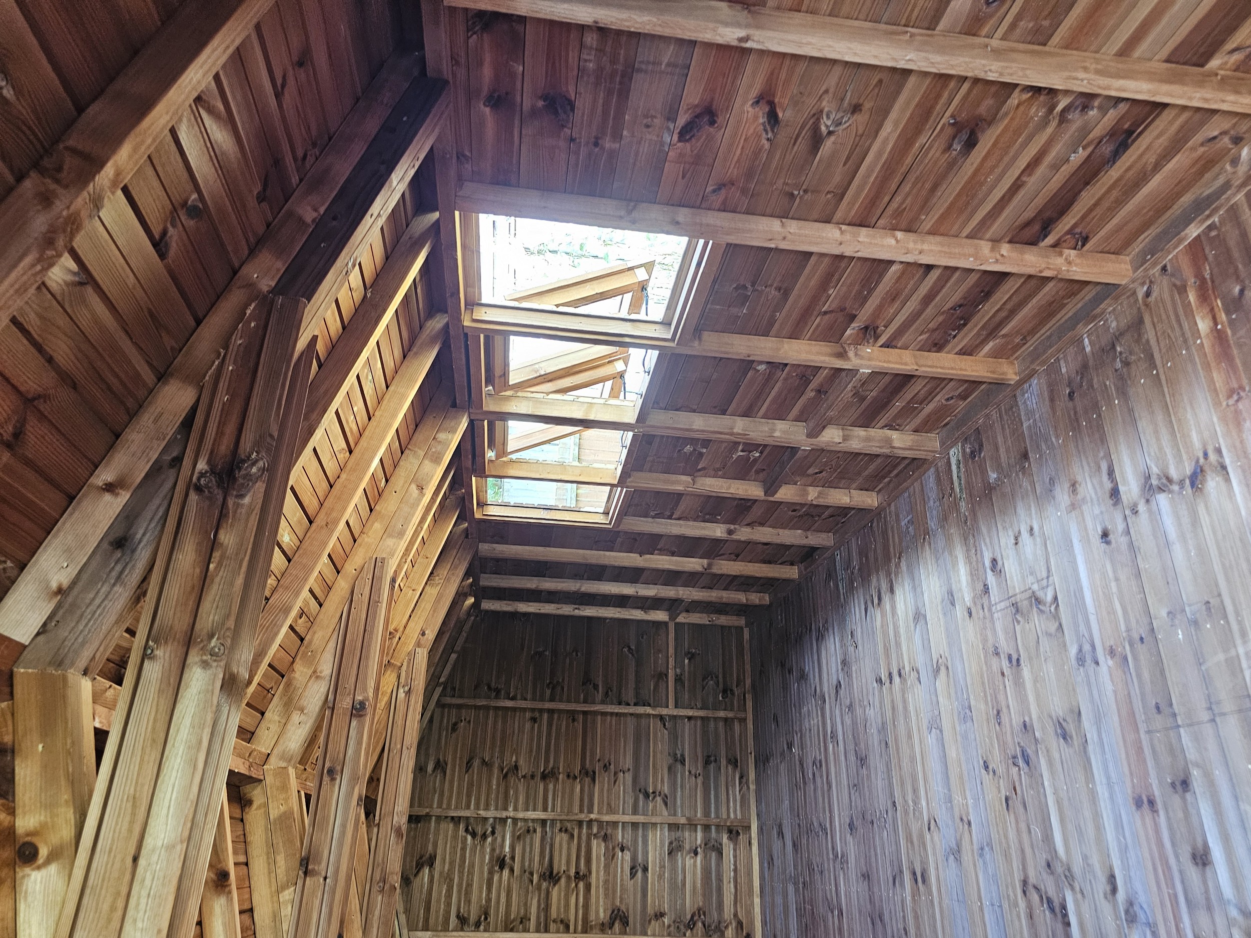 Standard opening window, internal framework