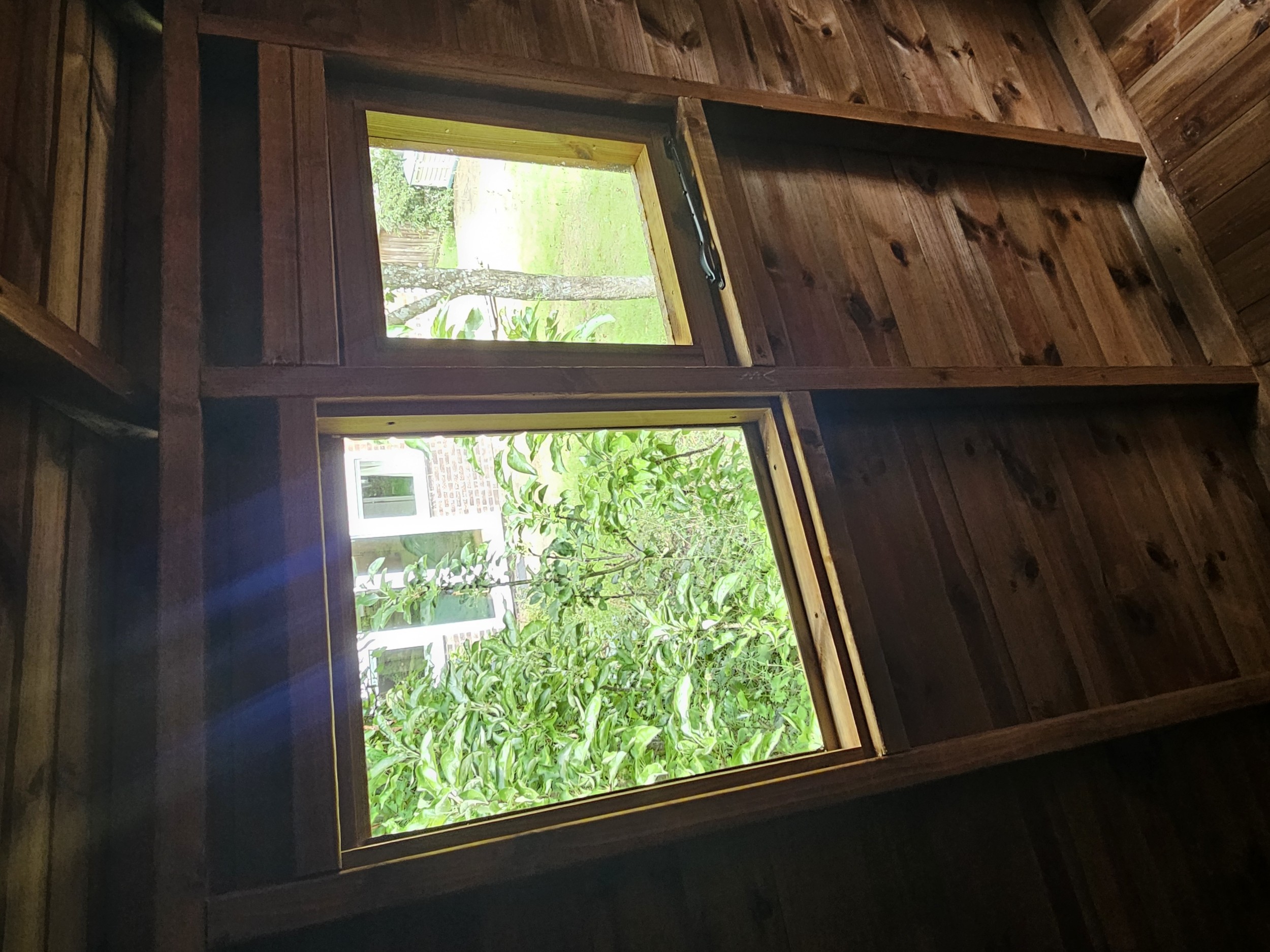 Standard opening window, internal framework