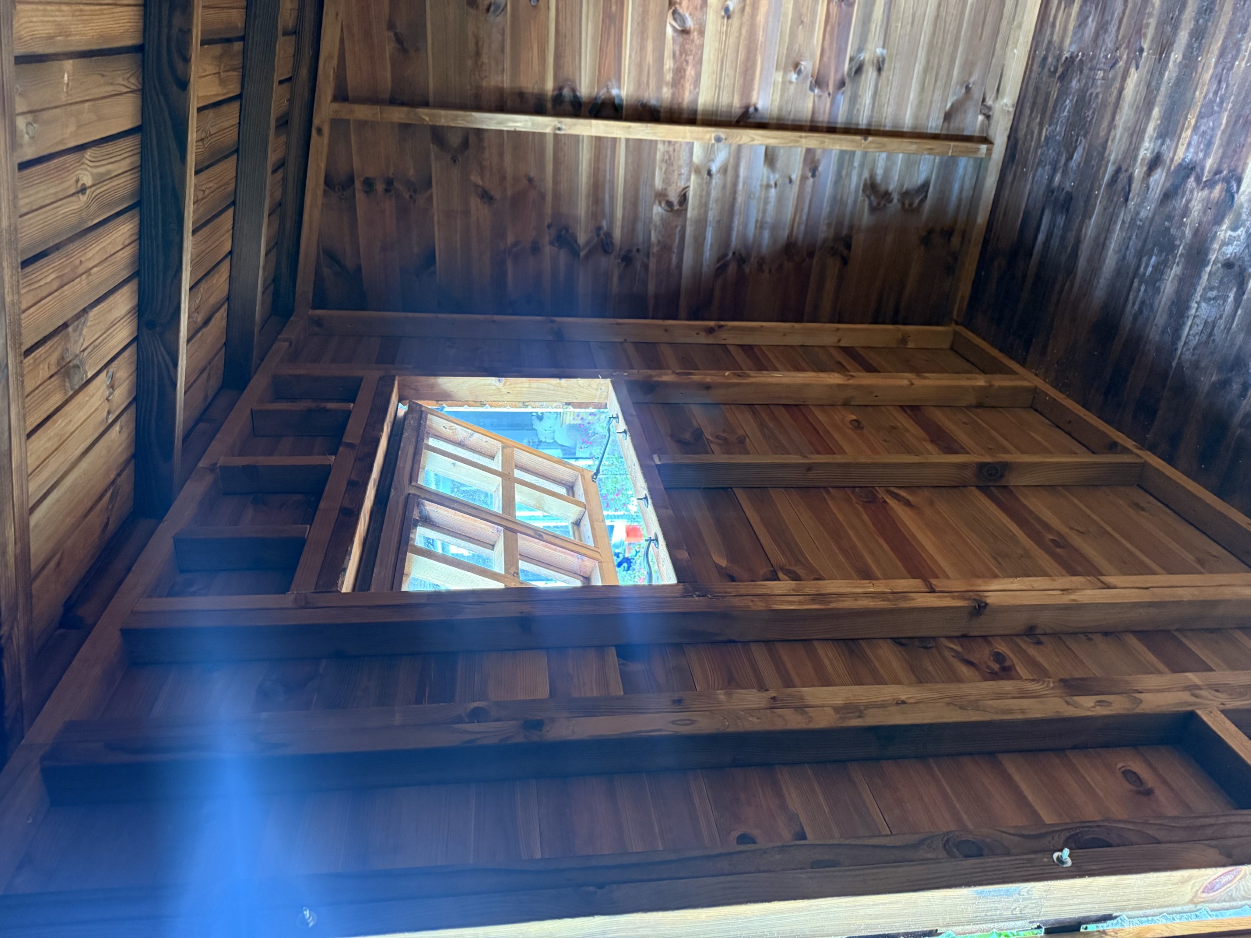 Summer window with opener